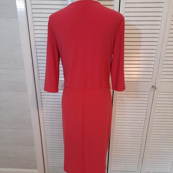 Ralph Lauren pleated draped cocktail dress sz 10 *B - Picture 6 of 6